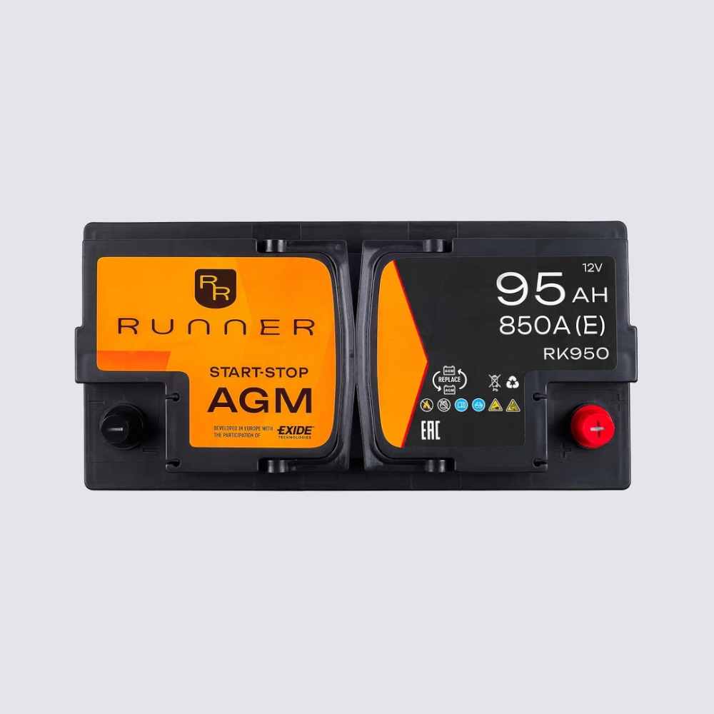 Аккумулятор RUNNER 95обратная для автомобилей установка замена