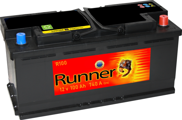 Аккумулятор RUNNER 100обратная для автомобилей установка замена