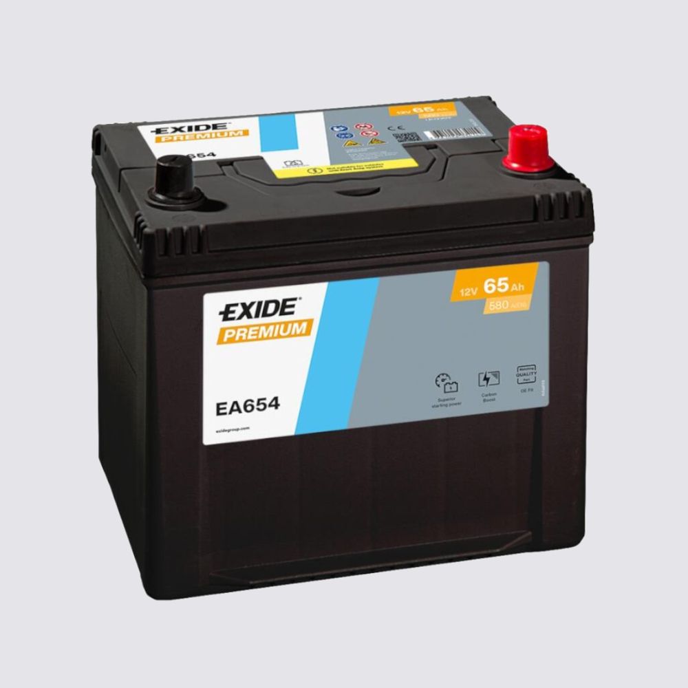 Аккумулятор EXIDE TECHNOLOGIES 65обратная для автомобилей установка замена