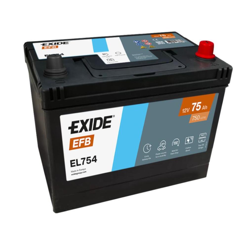 Аккумулятор EXIDE TECHNOLOGIES 75обратная для автомобилей установка замена