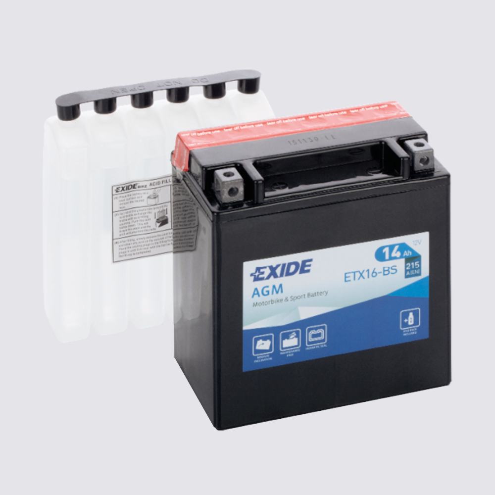 Мотоциклетный аккумулятор  EXIDE TECHNOLOGIES 12 14AGM для мотоциклов
