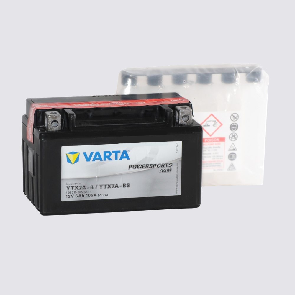 Мотоциклетный аккумулятор  VARTA 12 6AGM для мотоциклов