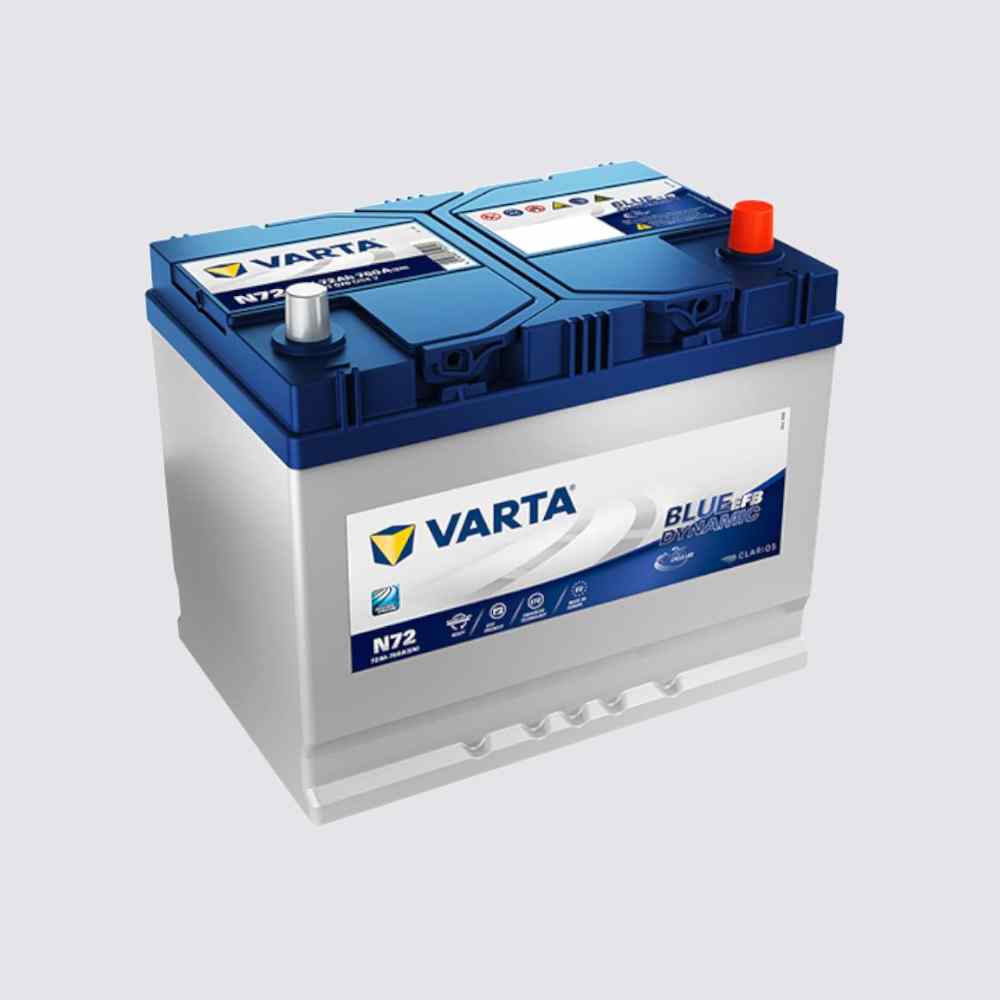 Аккумулятор VARTA 72обратная для автомобилей установка замена