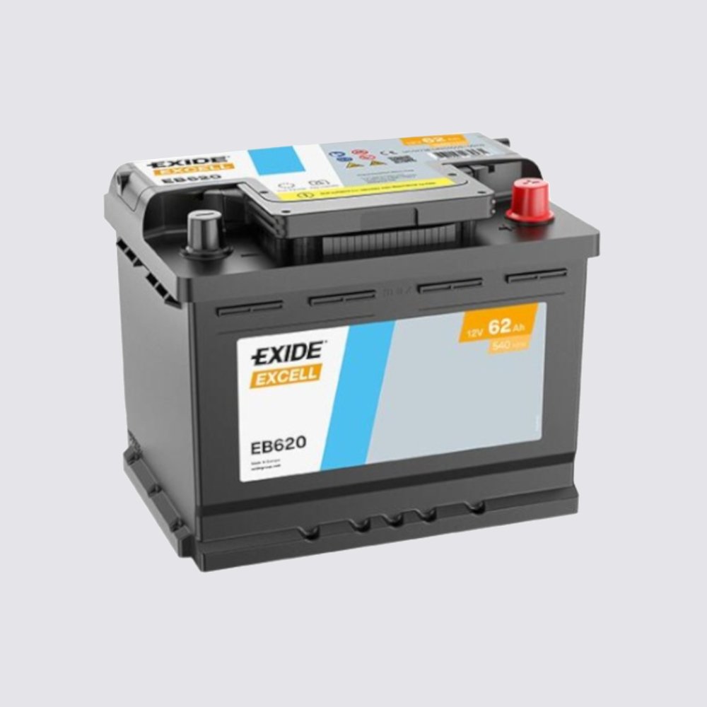 Аккумулятор EXIDE TECHNOLOGIES 62обратная для автомобилей установка замена