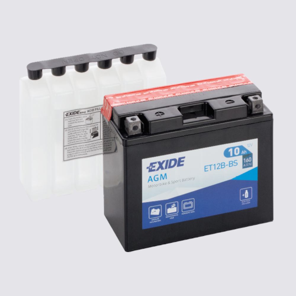 Мотоциклетный аккумулятор  EXIDE TECHNOLOGIES 12 10AGM для мотоциклов