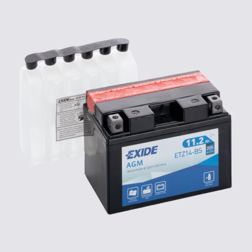 Мотоциклетный аккумулятор  EXIDE TECHNOLOGIES 12 11,2AGM для мотоциклов