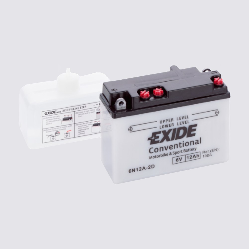 Мотоциклетный аккумулятор  EXIDE TECHNOLOGIES 6 12Жидкий электролит для мотоциклов