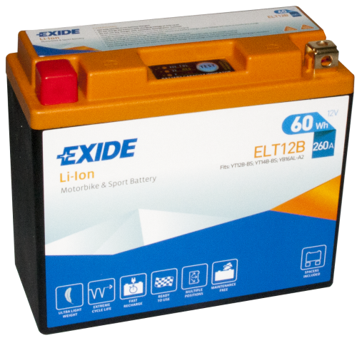 Мотоциклетный аккумулятор  EXIDE TECHNOLOGIES 12 60Li-ion для мотоциклов