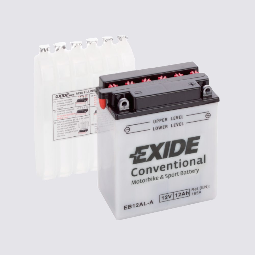 Мотоциклетный аккумулятор  EXIDE TECHNOLOGIES 12 12Жидкий электролит для мотоциклов