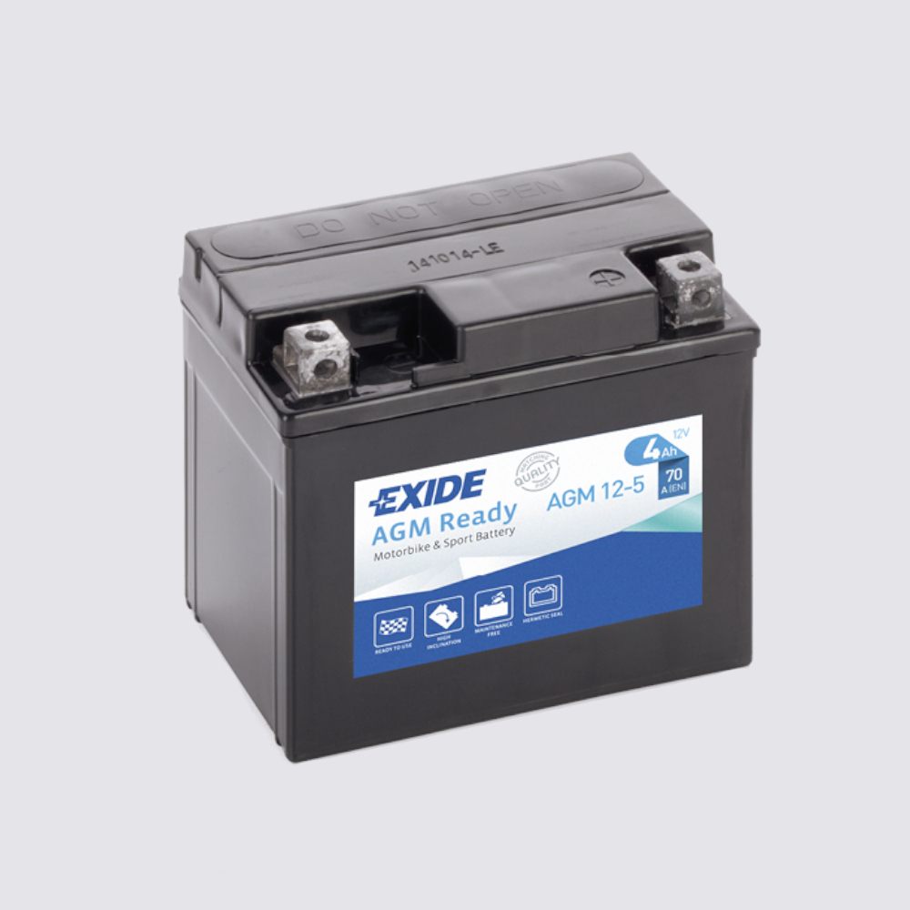 Мотоциклетный аккумулятор  EXIDE TECHNOLOGIES 12 4AGM для мотоциклов