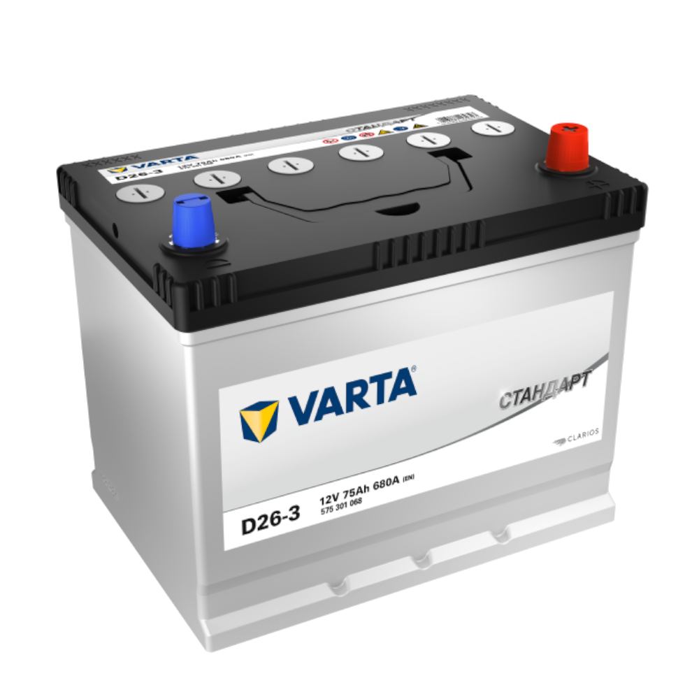 Аккумулятор VARTA 75обратная для автомобилей установка замена