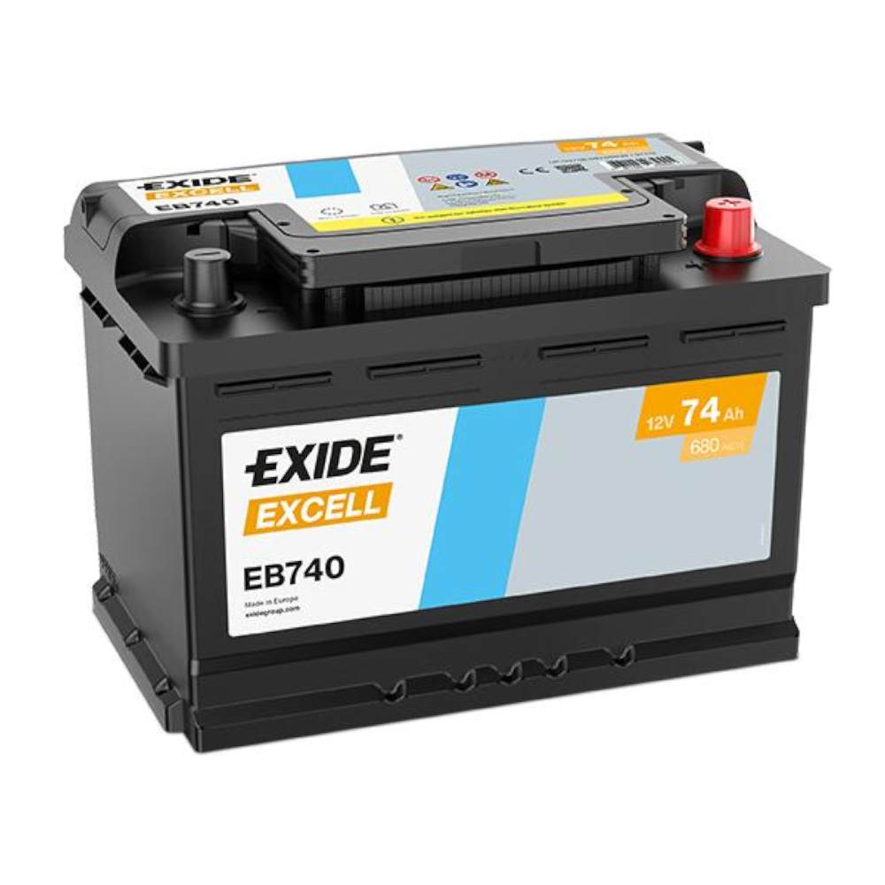 Аккумулятор EXIDE TECHNOLOGIES 74обратная для автомобилей установка замена