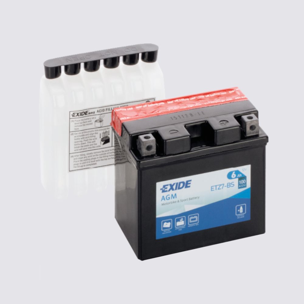 Мотоциклетный аккумулятор  EXIDE TECHNOLOGIES 12 6AGM для мотоциклов