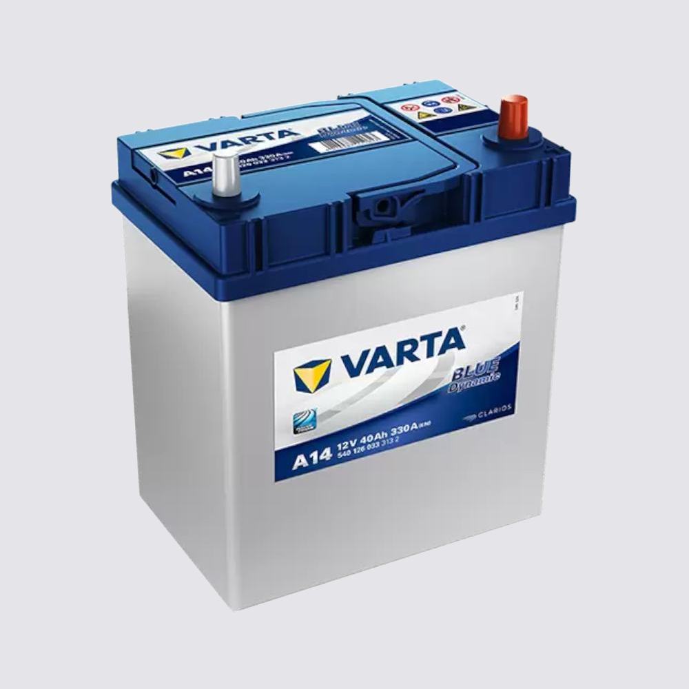 Аккумулятор VARTA 40обратная для автомобилей установка замена