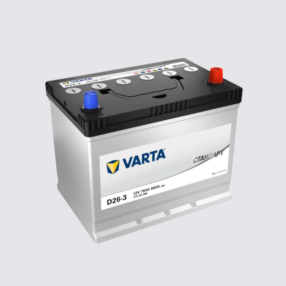 Аккумулятор VARTA 75обратная для автомобилей установка замена
