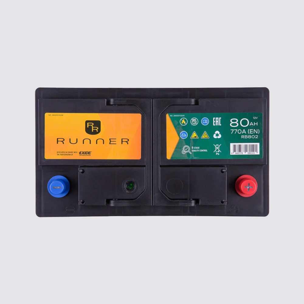 Аккумулятор RUNNER 80обратная для автомобилей установка замена