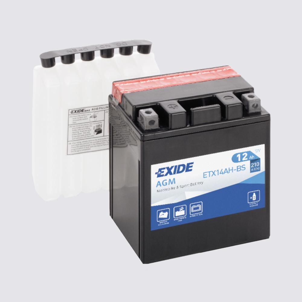 Мотоциклетный аккумулятор  EXIDE TECHNOLOGIES 12 12AGM для мотоциклов