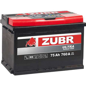 Аккумулятор ZUBR 75 обратная 