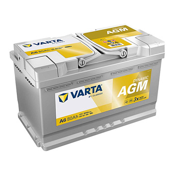 Аккумулятор VARTA 80 обратная 