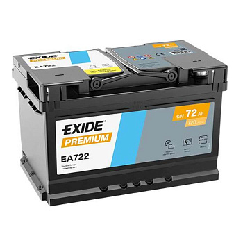 Аккумулятор EXIDE TECHNOLOGIES 72 обратная 