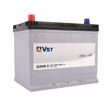 Аккумулятор VARTA 75 прямая 