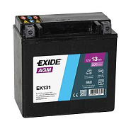 13Ah L+ Exide Start&Stop Auxiliary 12V 200 А (ДШВ: 150*90*145мм), корпус: Euro, клеммы: под болт