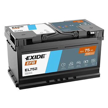 Аккумулятор EXIDE TECHNOLOGIES 75 обратная 