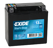 13Ah L+ Exide Start&Stop Auxiliary 12V 200 А (ДШВ: 150*90*145мм), корпус: Euro, клеммы: под болт