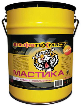 Мастика битумная гидроизоляционная АльфаТехМаст для фундамента и кровли