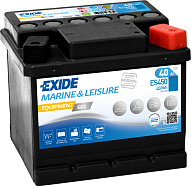 40Ah R+ Exide Marine&Leasure Equipment GEL 12V  А (ДШВ: 210*175*175мм), корпус: Euro, клеммы: конуc
