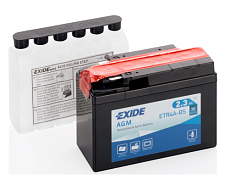 2,3Ah R+ Exide Motorbike&Sport AGM 12V 35 А (ДШВ: 113*48*85мм), корпус: Euro, клеммы: под болт