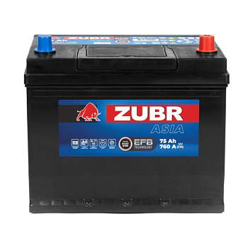 Аккумулятор ZUBR 75 обратная 