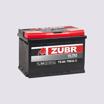 Аккумулятор ZUBR 75 обратная 