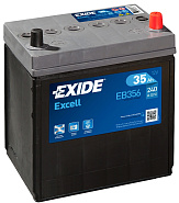 35Ah R+ Exide Excell 12V 240 А (ДШВ: 187*127*220мм), корпус: Asia(б/б), клеммы: конуc